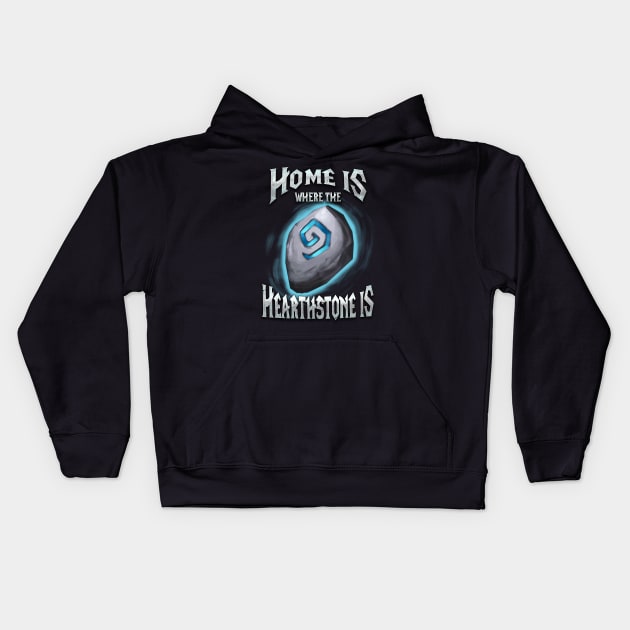 Home is where the Heartstone is Kids Hoodie by RetroFreak